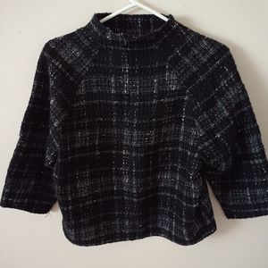 Black wool sweater